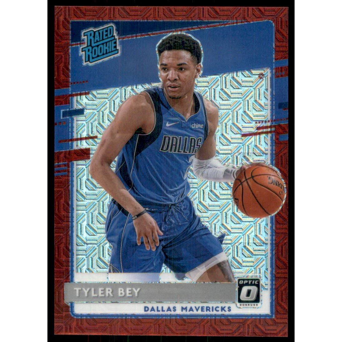 2020-21 Donruss Optic Choice Red #186 Tyler Bey RR. rookie card picture