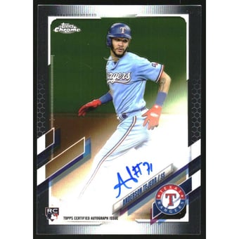 2021 Topps Chrome Rookie Autographs Aqua Refractors #RAAT Anderson Tejeda
