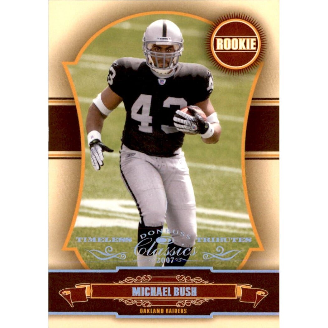 2007 Donruss Classics Timeless Tributes Silver #168 Michael Bush. rookie card picture