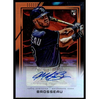 2020 Topps Fire Autographs Orange #FAMBR Michael Brosseau