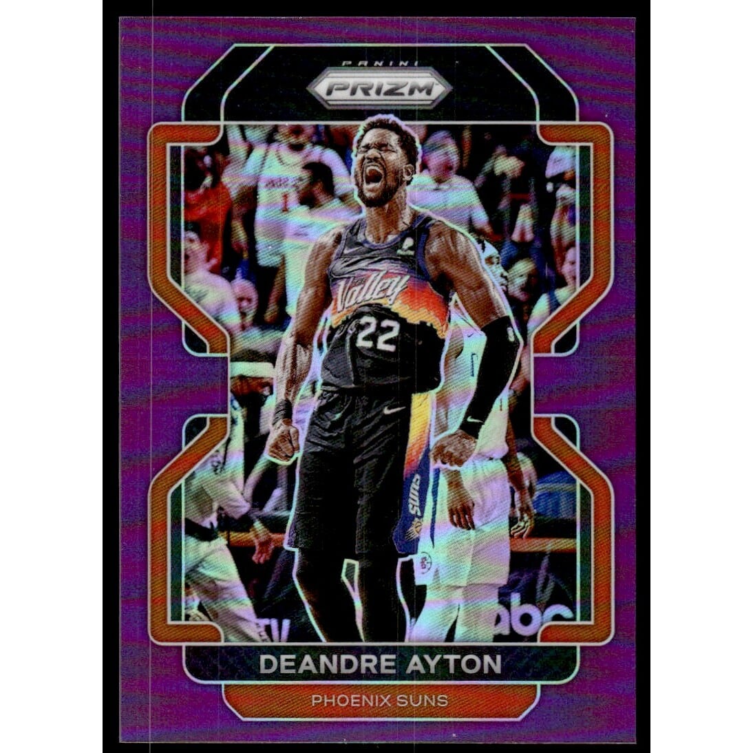 2021-22 Panini Prizm Prizms Purple #4 Deandre Ayton. rookie card picture