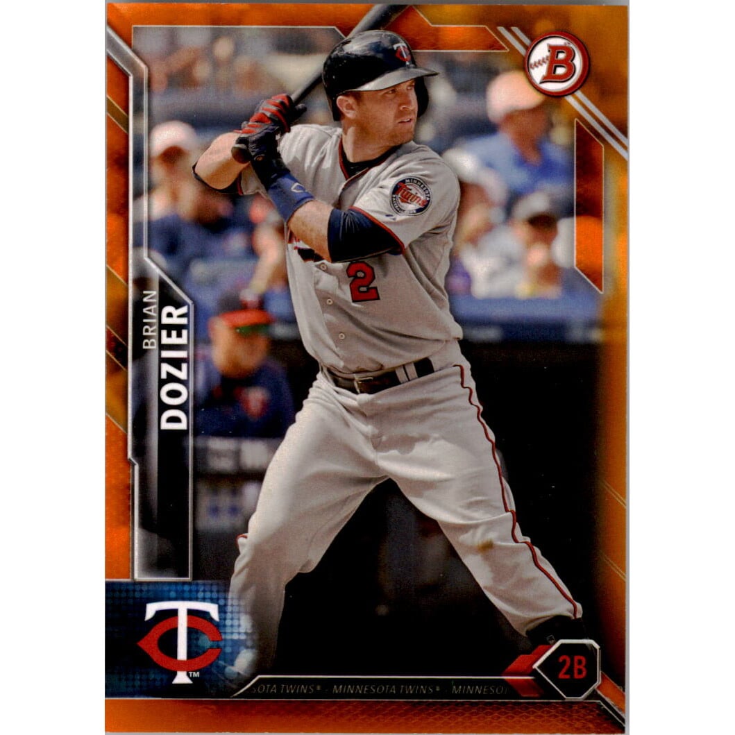 2016 Bowman Orange #53 Brian Dozier. rookie card picture