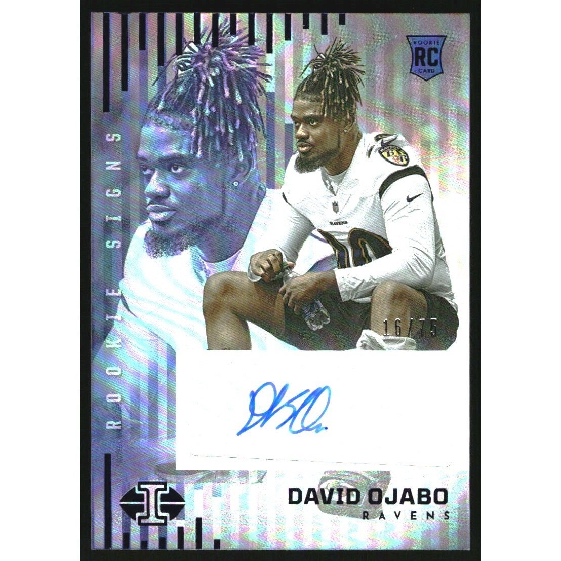 2022 Panini Illusions Rookie Signs Blue #21 David Ojabo. rookie card picture