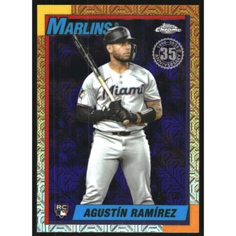 2025 Topps Update '90 Topps Silver Pack Chrome Purple Refractors #U90C59 Agustin Ramirez