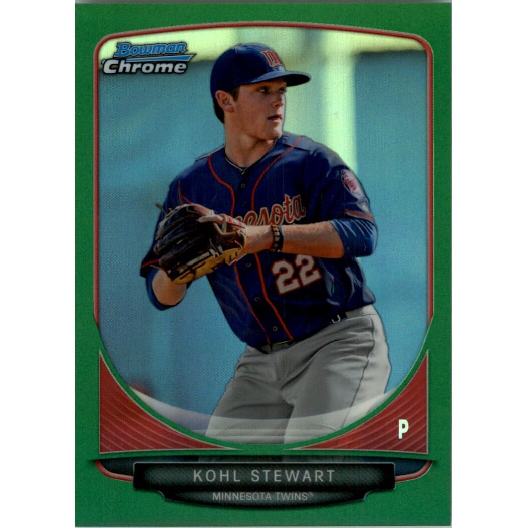 2013 Bowman Chrome Draft Draft Picks Green Refractors #BDPP2 Kohl Stewart. rookie card picture