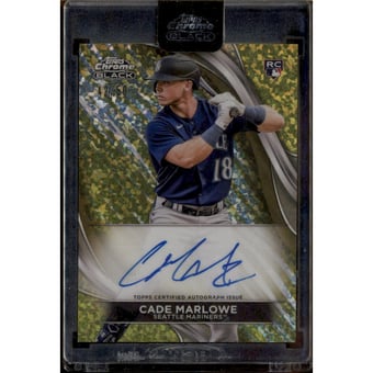2024 Topps Chrome Black Autographs Gold Mini-Diamond Refractors #CBACMA Cade Marlowe