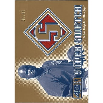 2002 Upper Deck 40-Man Super Swatch Gold #SCD Carlos Delgado