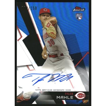 2018 Finest Autographs Blue Refractors #FATM Tyler Mahle