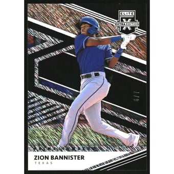 2020 Elite Extra Edition Prime Numbers C #101 Zion Bannister/7