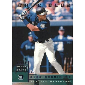 1998 Leaf Rookies and Stars True Blue #29 Alex Rodriguez