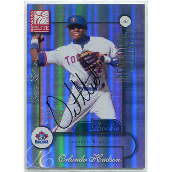 2003 Donruss Elite Recollection Autographs #31 Orlando Hudson 01 Black/12