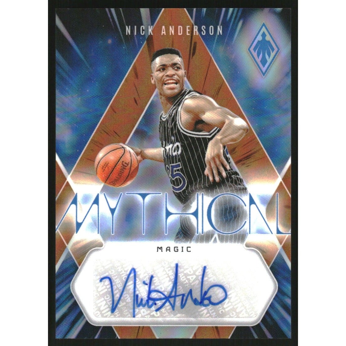 2023-24 Panini Phoenix Mythical Autographs Orange #26 Nick Anderson. rookie card picture