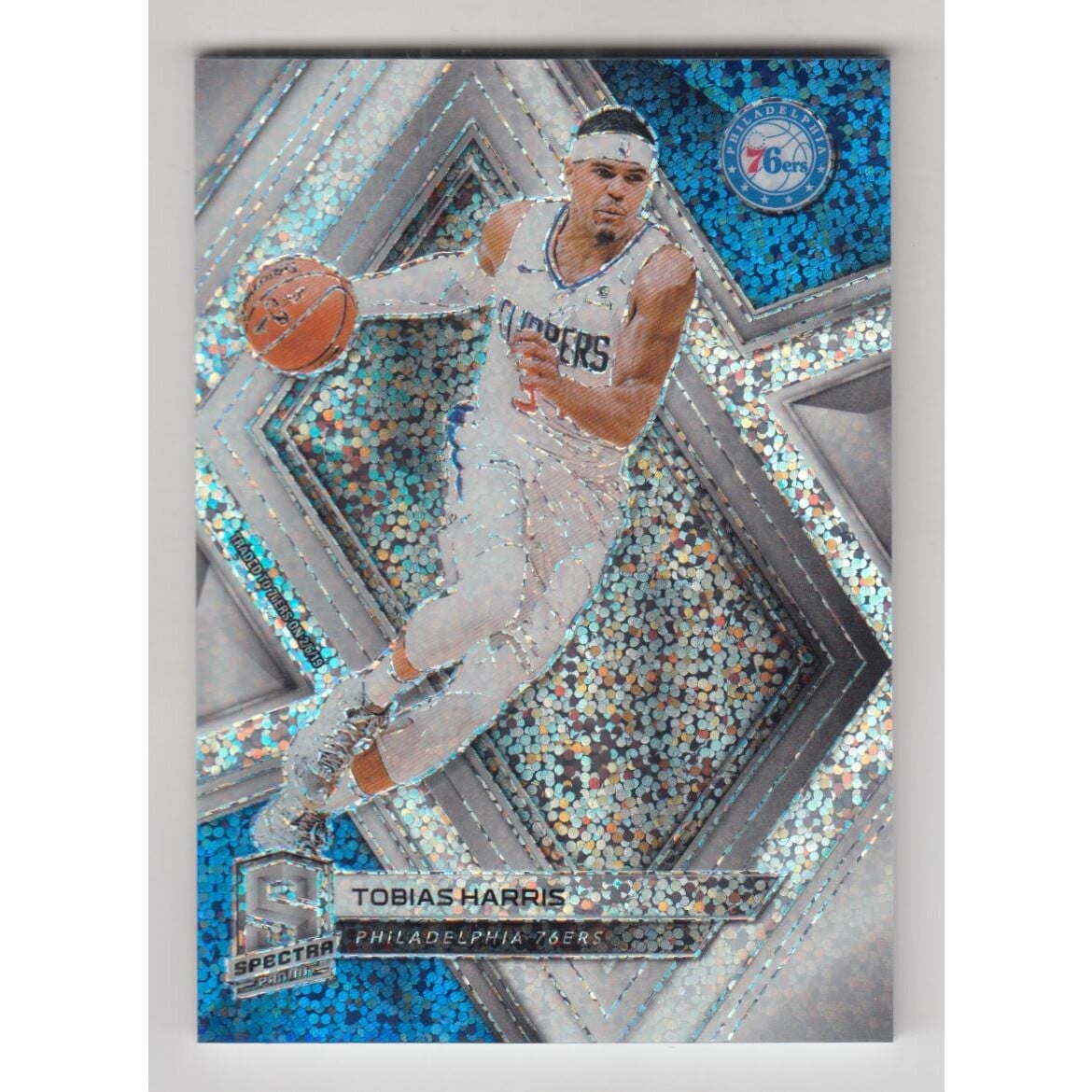 2018-19 Panini Spectra White Sparkle #47 Tobias Harris. rookie card picture
