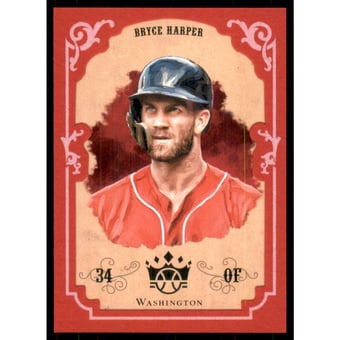 2019 Diamond Kings '04 DK Retro Red Frame #9 Bryce Harper