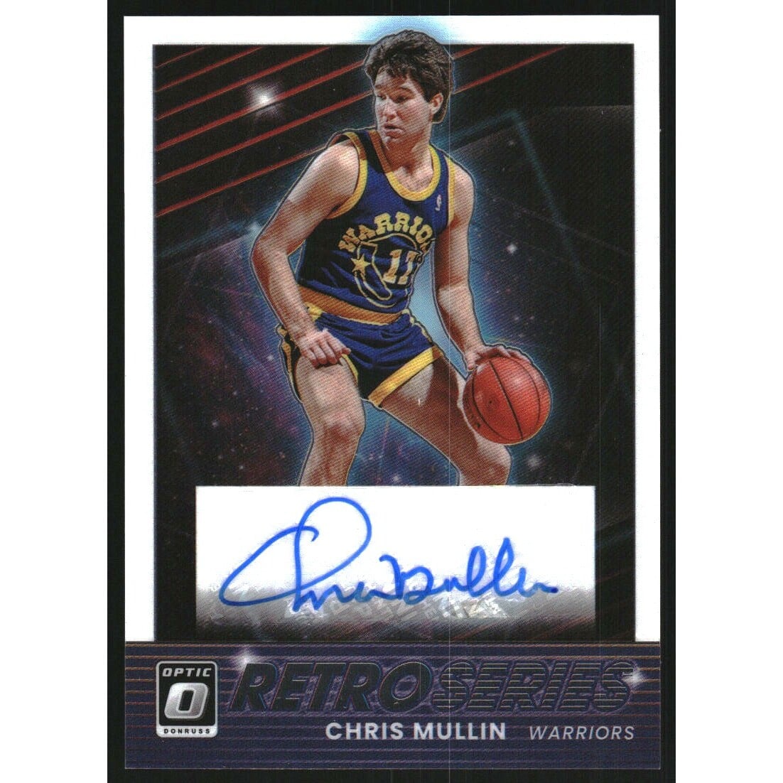 2021-22 Donruss Optic Retro Series Signatues #18 Chris Mullin. rookie card picture