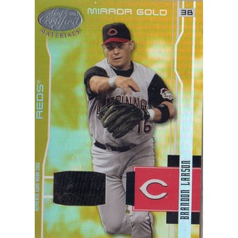 2003 Leaf Certified Materials Mirror Gold Materials #45 Brandon Larson Spikes