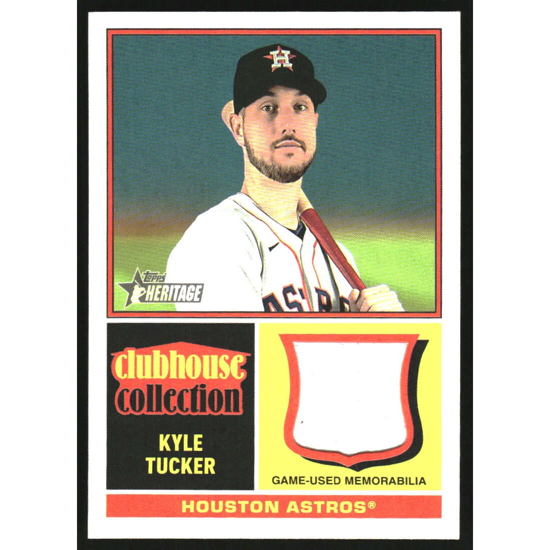 2025 Topps Heritage Clubhouse Collection Relics #CCRKT Kyle Tucker. rookie card picture