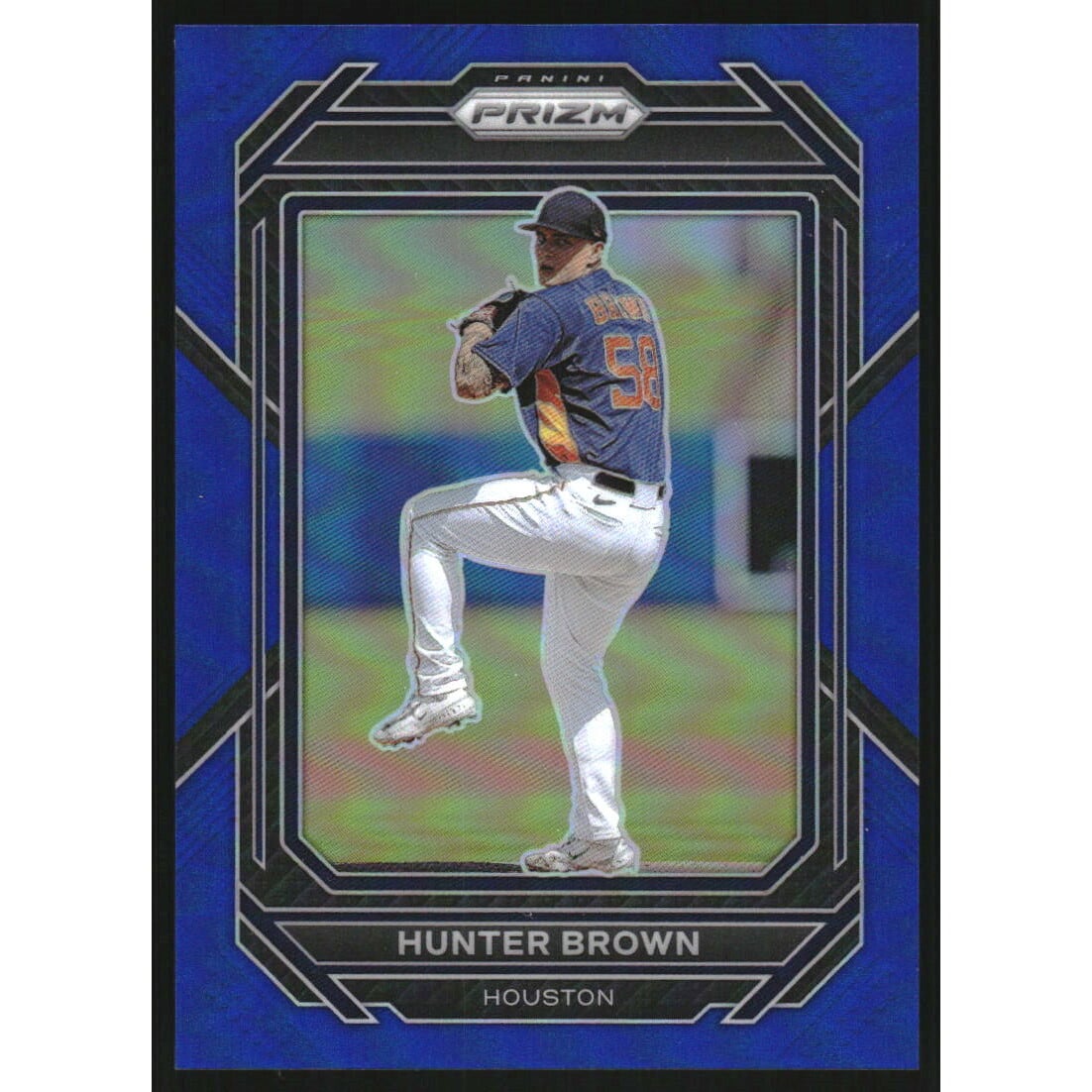 2023 Panini Prizm Prizms Blue #64 Hunter Brown. rookie card picture