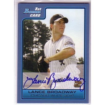 2006 Bowman Prospects Blue #B112 Lance Broadway AU