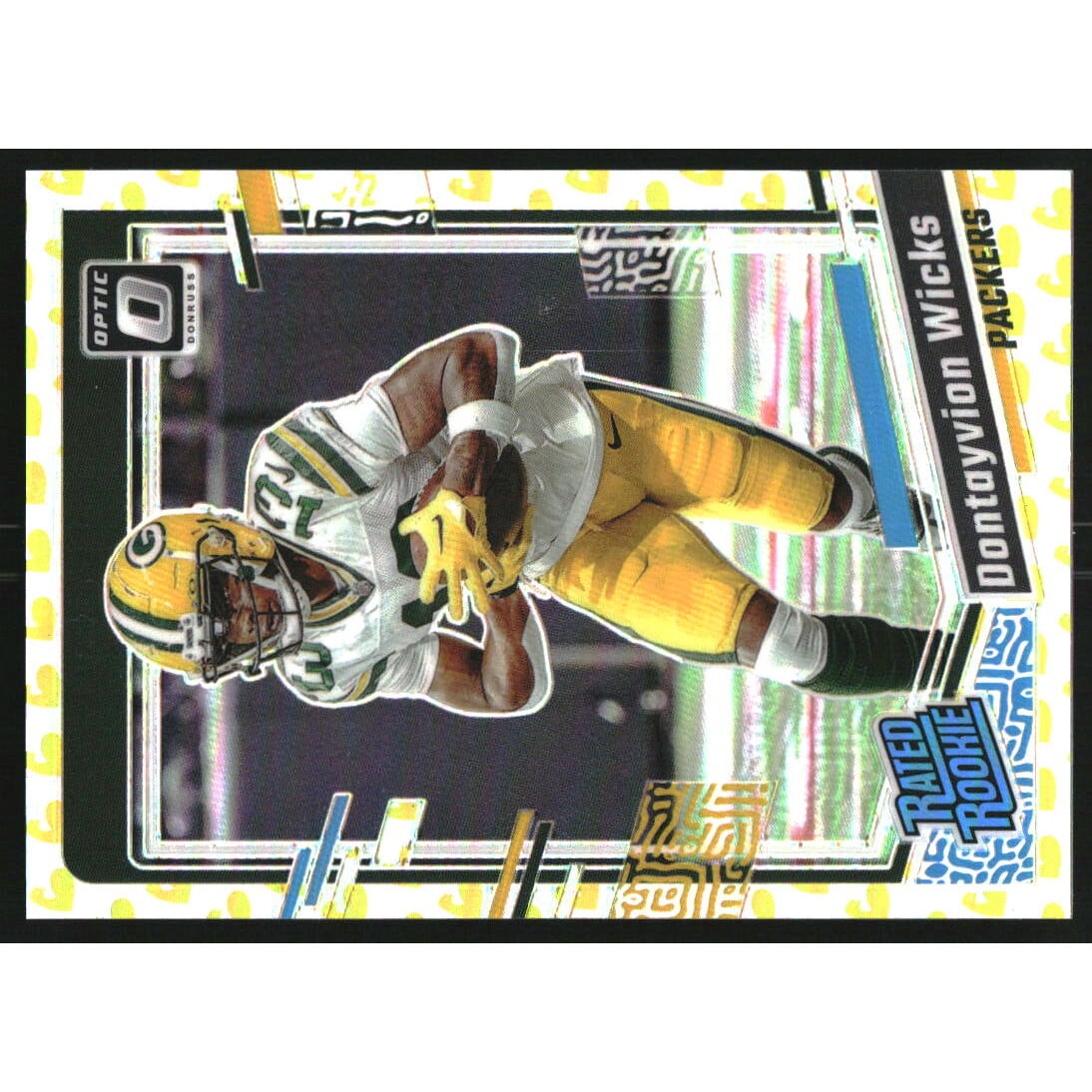 2023 Donruss Optic Flex #249 Dontayvion Wicks RR. rookie card picture