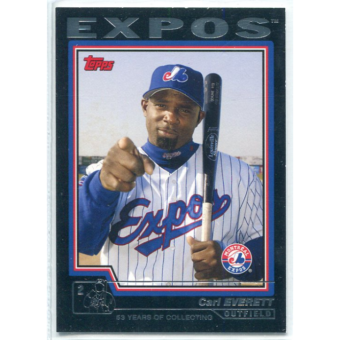 2004 Topps Black #566 Carl Everett. rookie card picture