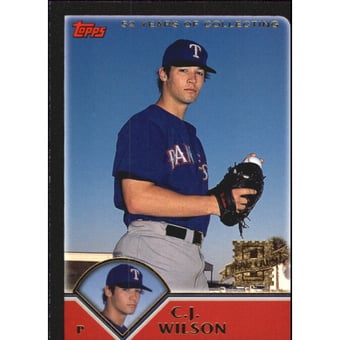 2003 Topps Black #313 C.J. Wilson FY
