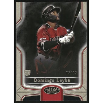 2020 Topps Tier One Break Out Autographs Bronze Ink #BOADLE Domingo Leyba