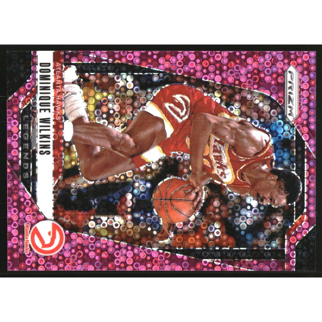 2024-25 Panini Prizm Prizms Fast Break Pink #282 Dominique Wilkins. rookie card picture