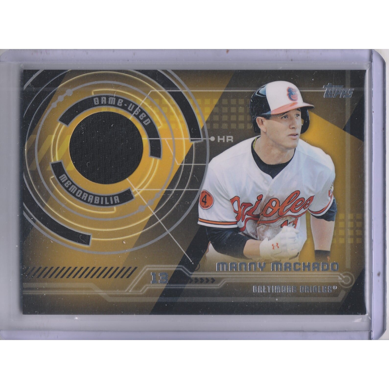 2014 Topps Trajectory Relics #TRMMA Manny Machado S2. rookie card picture