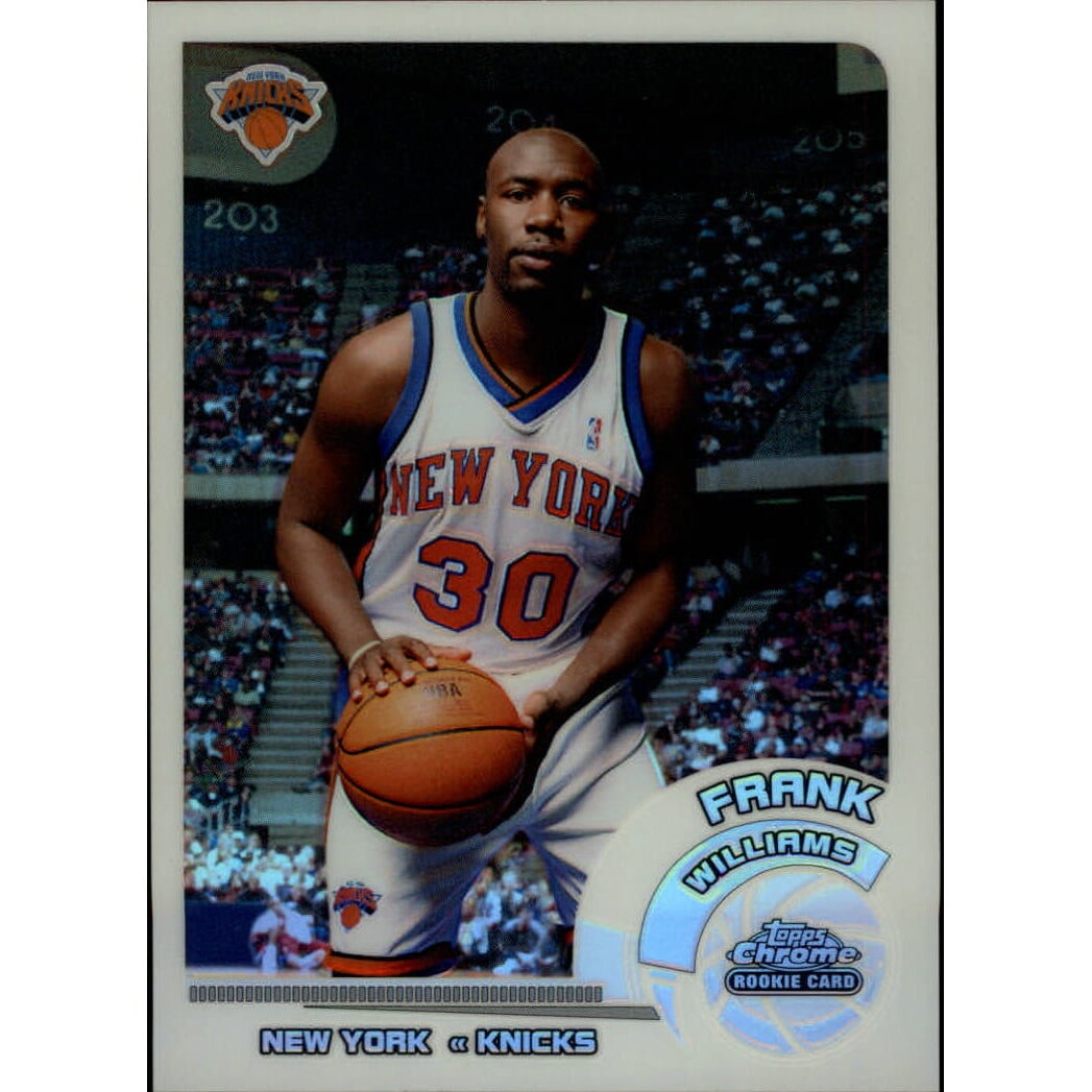 2002-03 Topps Chrome Refractors White Border #159 Frank Williams. rookie card picture