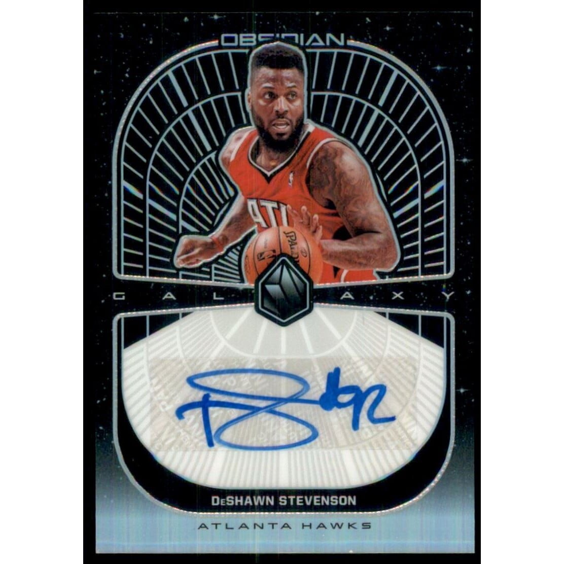 2019-20 Panini Obsidian Galaxy Autographs #16 DeShawn Stevenson/99. rookie card picture