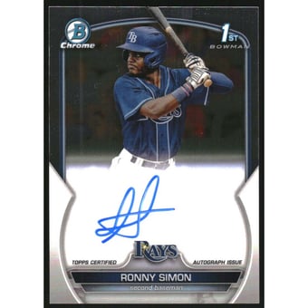 2023 Bowman Chrome Prospect Autographs #CPARS Ronny Simon
