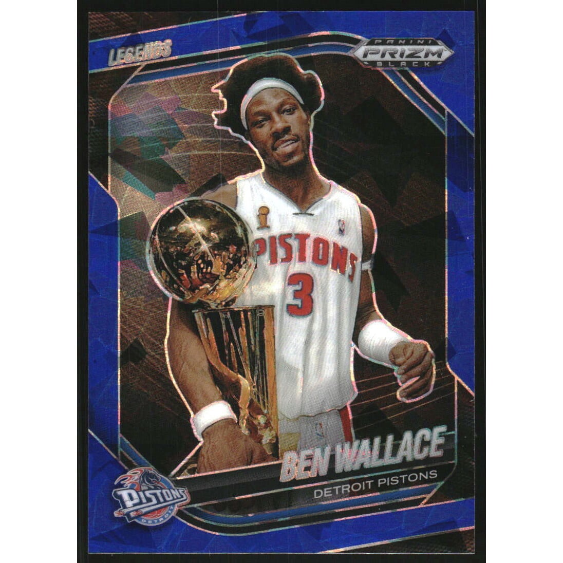 2024-25 Panini Prizm Black Prizms Blue Ice #289 Ben Wallace LGD. rookie card picture