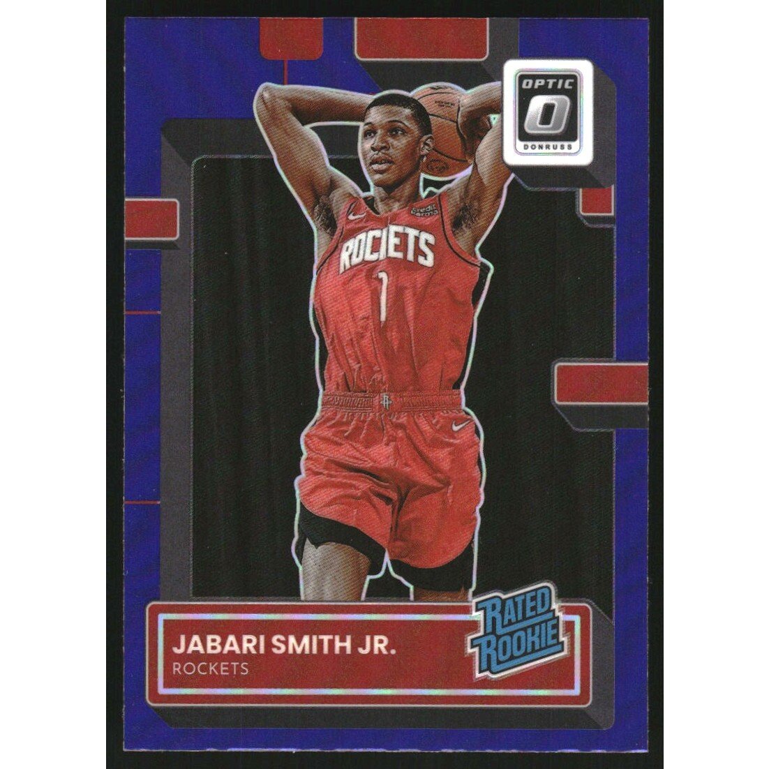 2022-23 Donruss Optic Purple #240 Jabari Smith Jr. RR. rookie card picture