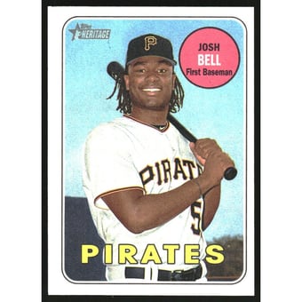 2018 Topps Heritage Reverse Stock #305 Josh Bell
