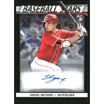 2020 Topps Update Baseball Stars Autographs Black #BSASA Shogo Akiyama
