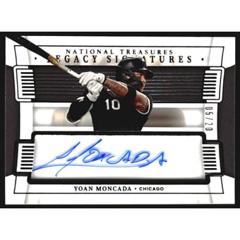2022 Panini National Treasures Legacy Signatures #14 Yoan Moncada/20