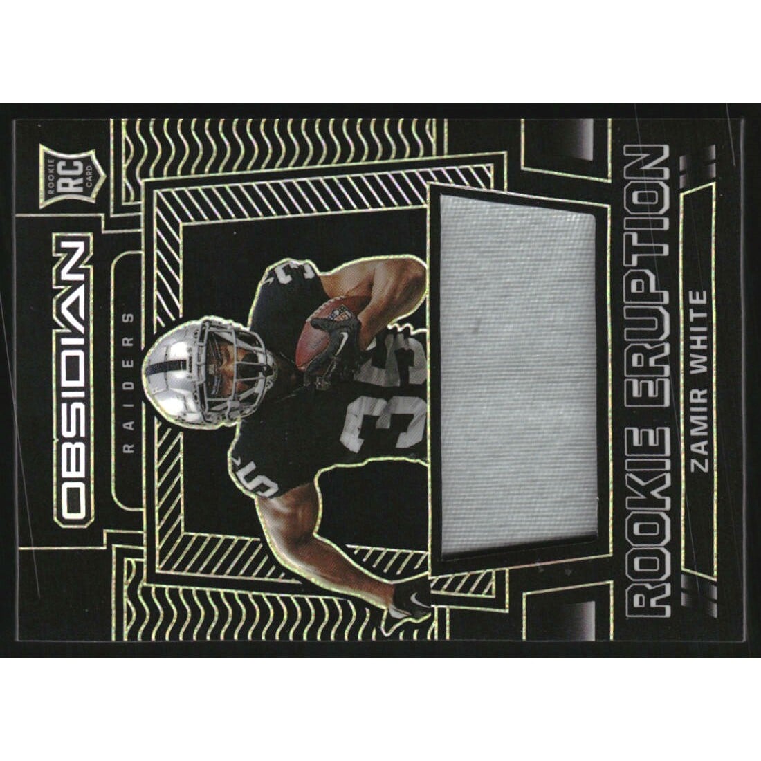 2022 Panini Obsidian Rookie Eruption Materials Electric Etch Yellow #36 Zamir White. rookie card picture