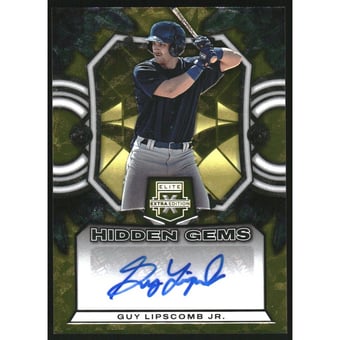 2023 Elite Extra Edition Hidden Gems Signatures Gold #HGGLP Guy Lipscomb Jr