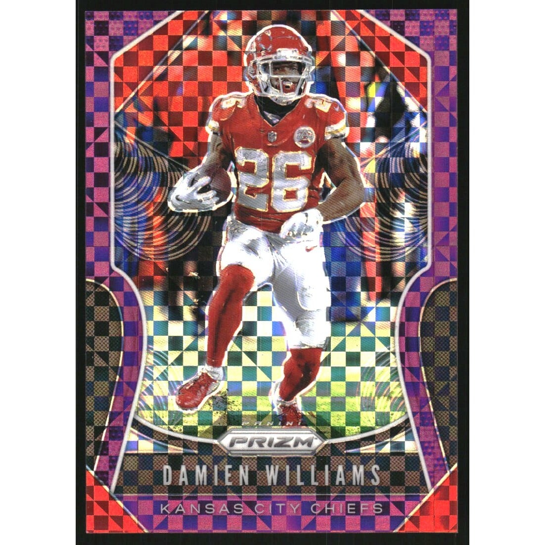 2019 Panini Prizm Prizms Purple Power #211 Damien Williams. rookie card picture