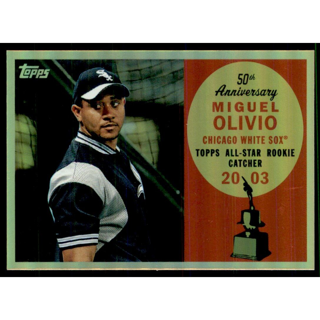 2008 Topps 50th Anniversary All Rookie Team Gold #AR92 Miguel Olivo. rookie card picture