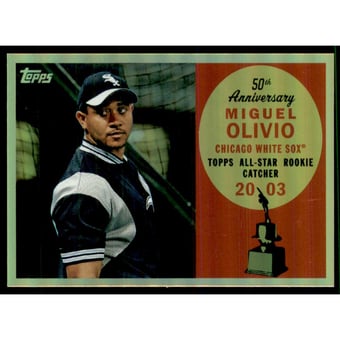 2008 Topps 50th Anniversary All Rookie Team Gold #AR92 Miguel Olivo