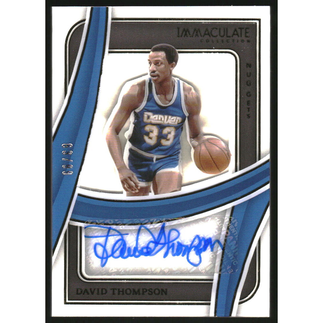 2023-24 Immaculate Collection Shadowbox Signatures #11 David Thompson/99