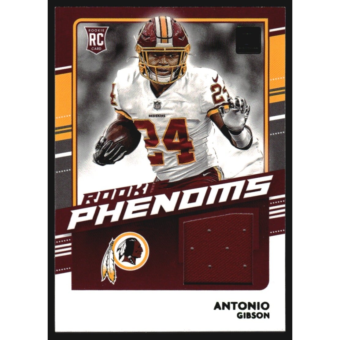 2020 Donruss Rookie Phenom Jerseys Green #35 Antonio Gibson. rookie card picture