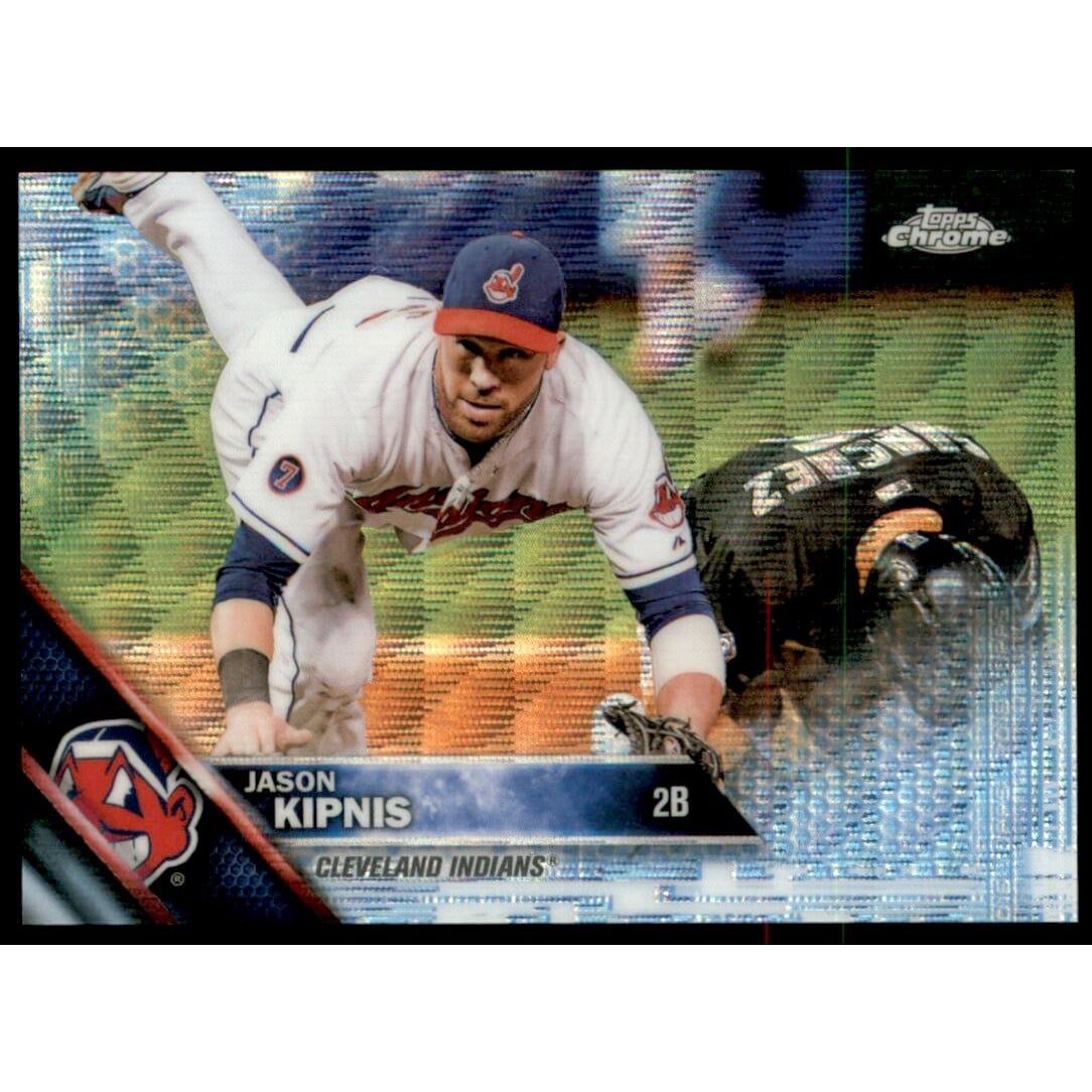 2016 Topps Chrome Blue Wave Refractors #184 Jason Kipnis. rookie card picture