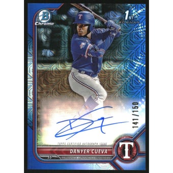 2022 Bowman Chrome Prospect Autographs HTA Choice Refractors #CPADCA Danyer Cueva