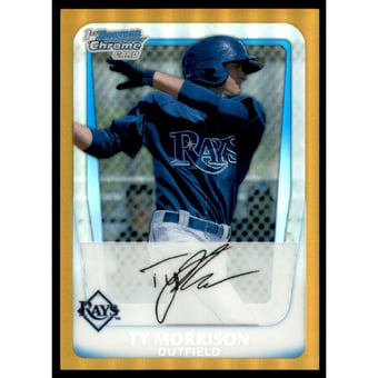 2011 Bowman Chrome Prospects Gold Refractors #BCP41 Ty Morrison
