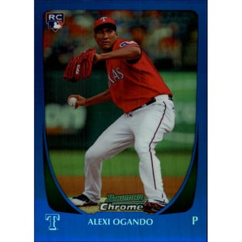2011 Bowman Chrome Blue Refractors #206 Alexi Ogando