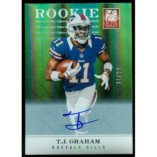 2012 Elite Turn of the Century Autographs #154 T.J. Graham/99 2012 Elite Turn of the Century Autographs #154 T.J. Graham/99