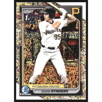 2024 Bowman Chrome Draft Sparkle Refractors #BDC180 Eddie Rynders